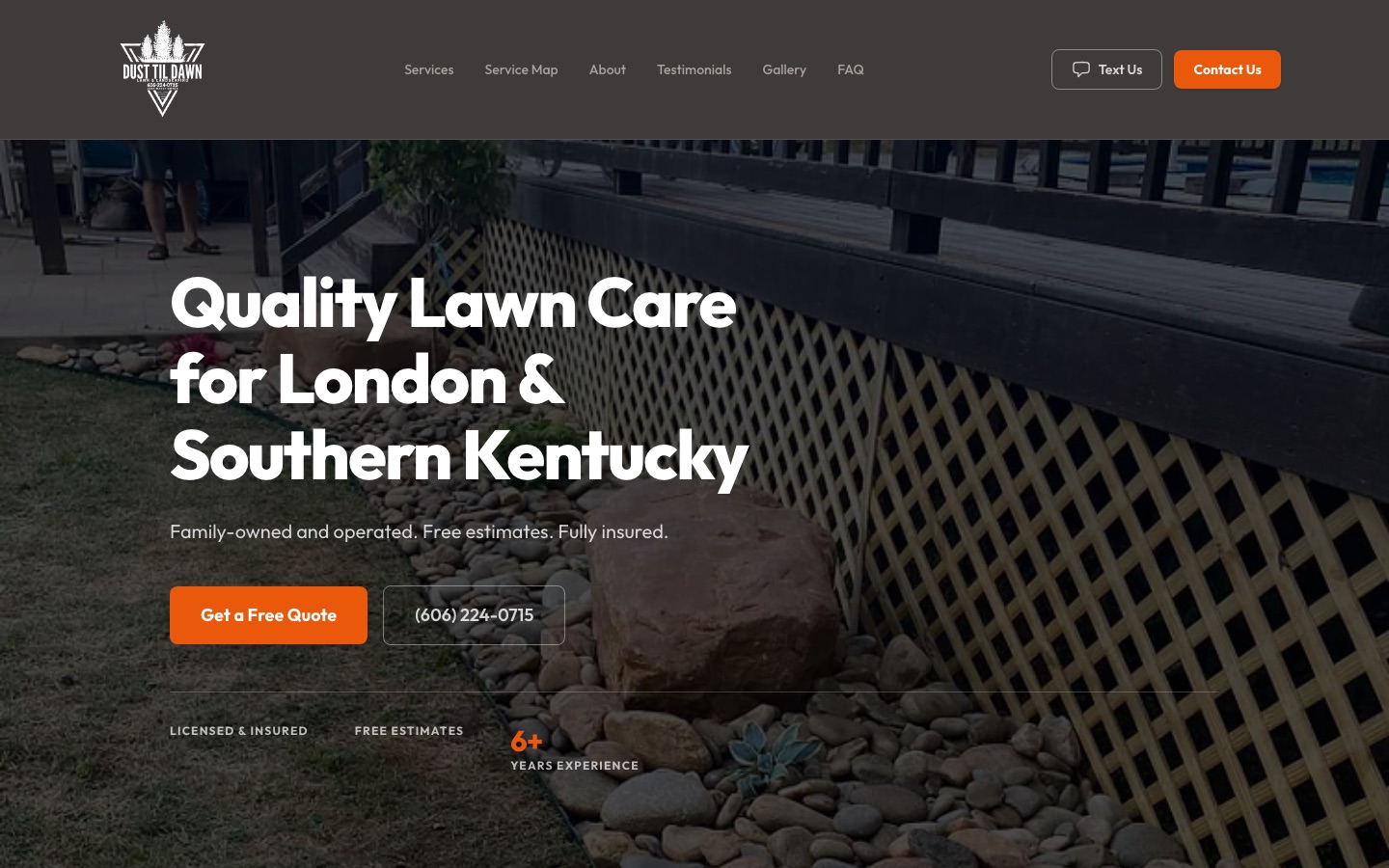 Public marketing site built on ContractorLink